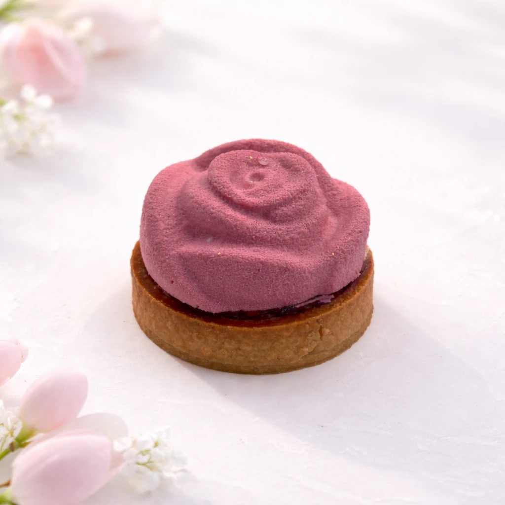 Malinový tart s jemnou nadýchanou malinovou penou – svieži a elegantný dezert